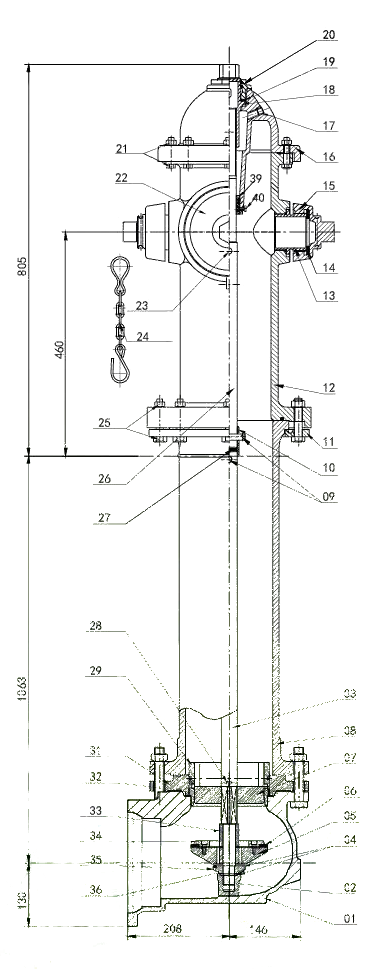 UL/FM Dry Barrel Fire Hydrant - Image 3